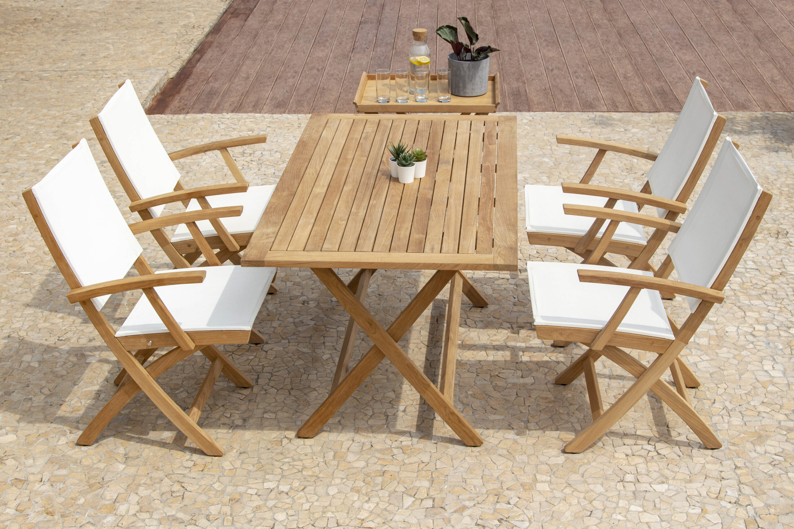 Harpswell Sling Folding Arm Chair