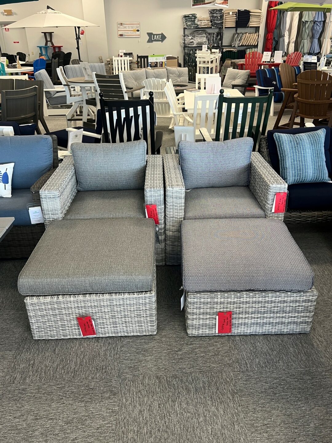 Ferro Lounge Chair and Big Ottoman